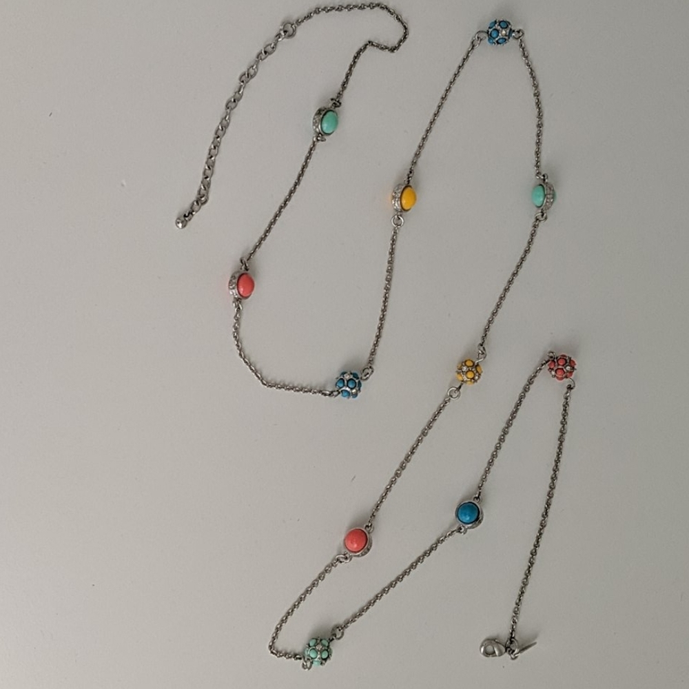 Multicolor long necklace